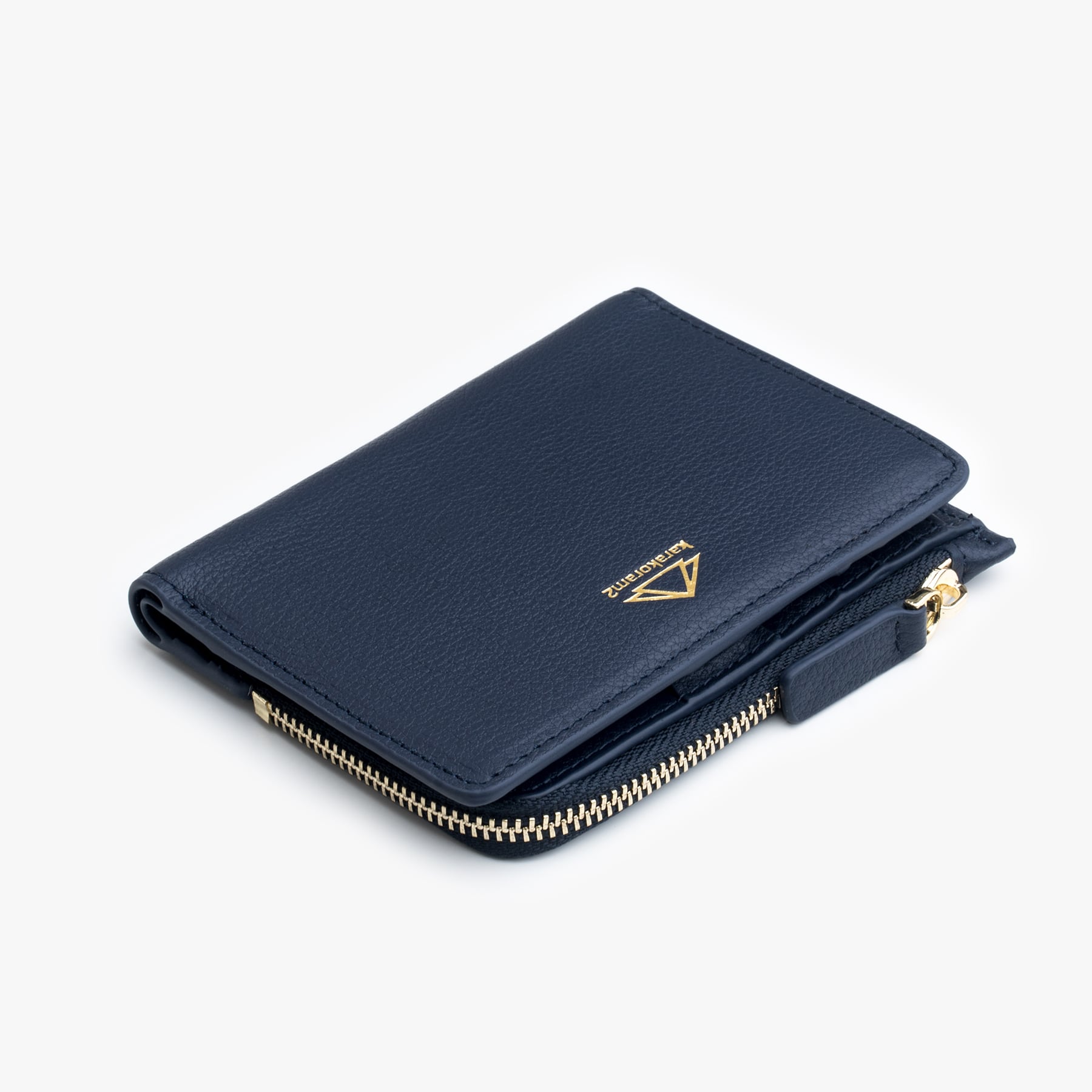 Mighty slim womens wallet coin pouch navy blue ladies purse