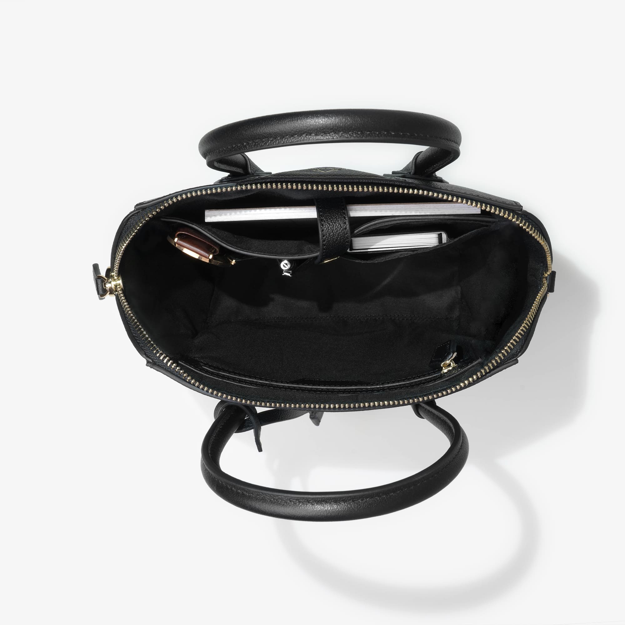 Karakoram2 Australia Holy Grail Womens black mini handbag elegant tote pebbled leather