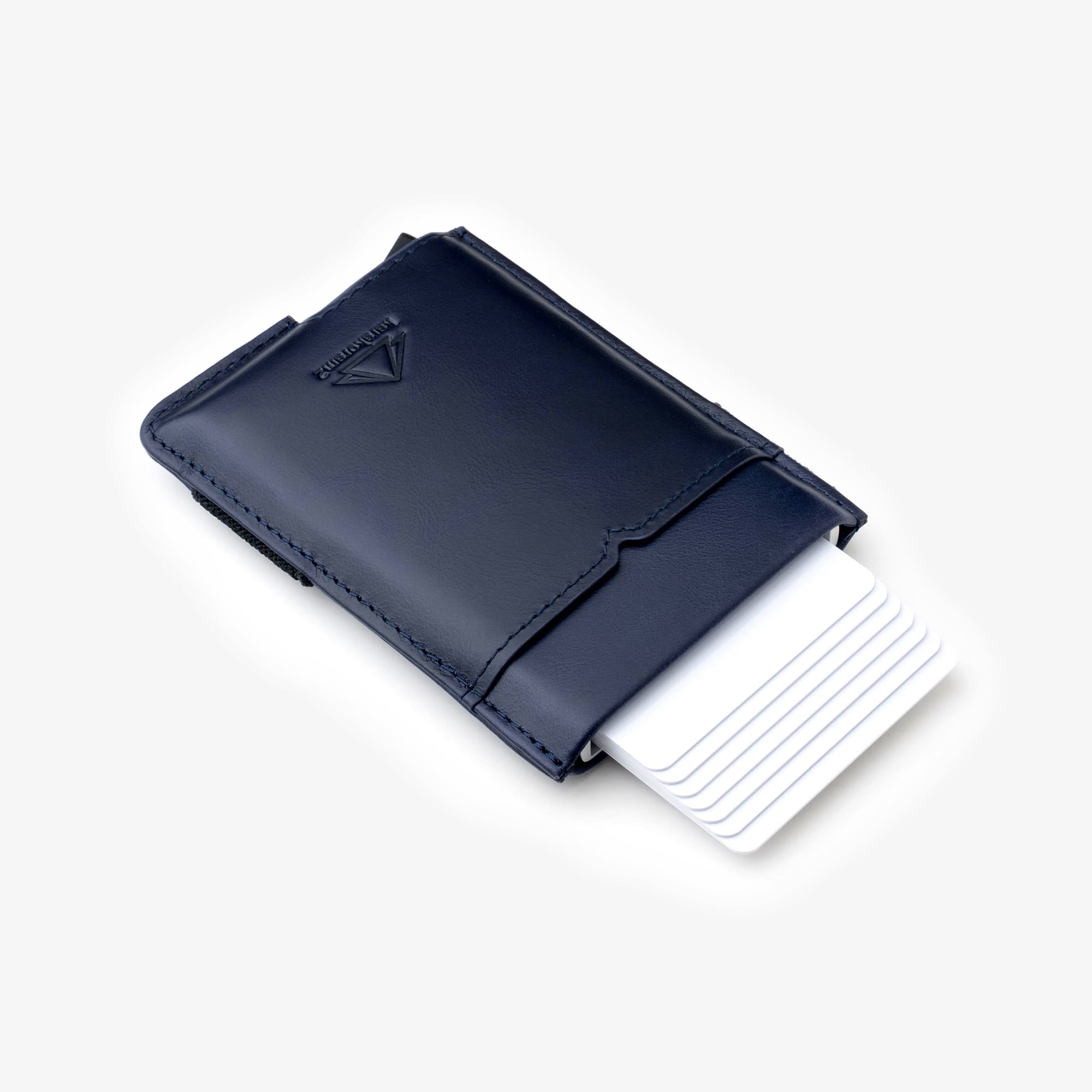 K2 Karakoram2 SmartSlide credit Card holder wallet slim leather Navy blue mens womens Australia