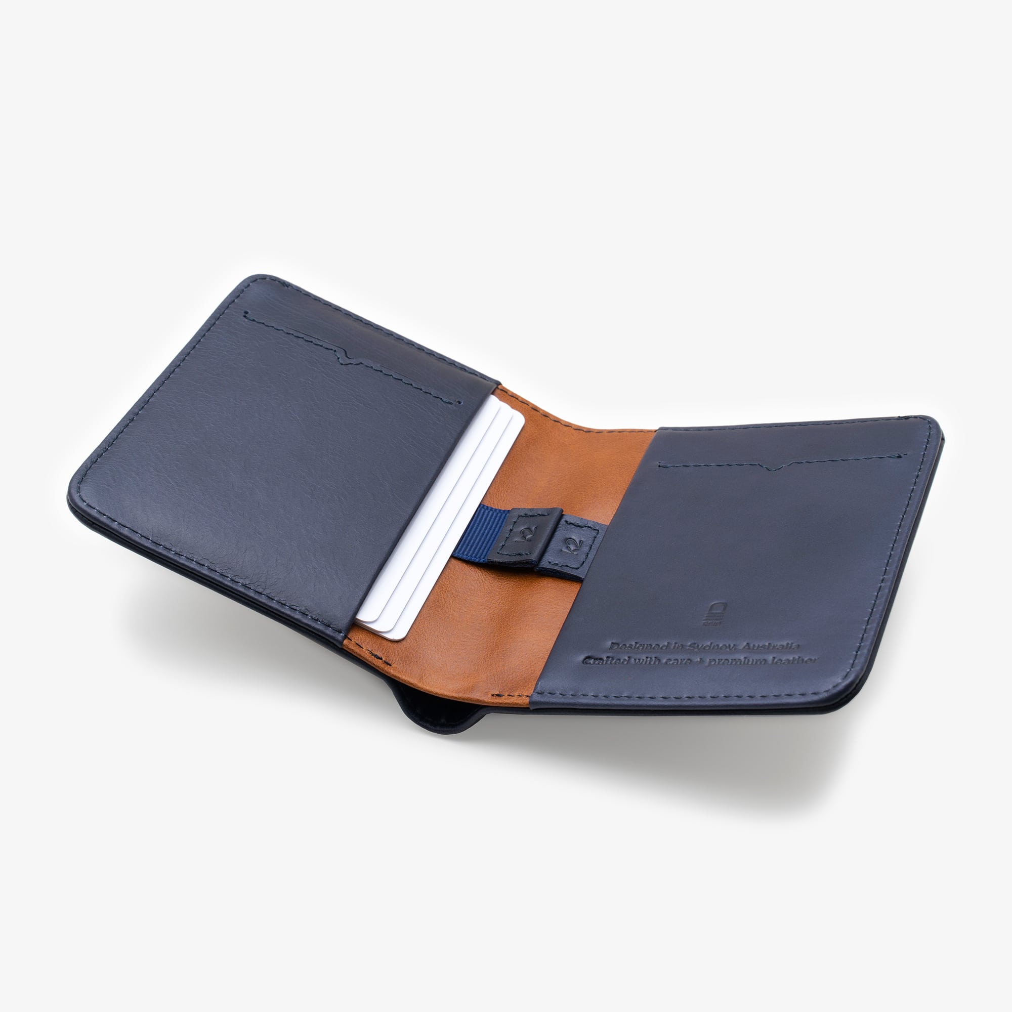 Karakoram2 Sublime slim mens RFID leather wallet Australia New Zealand navy blue