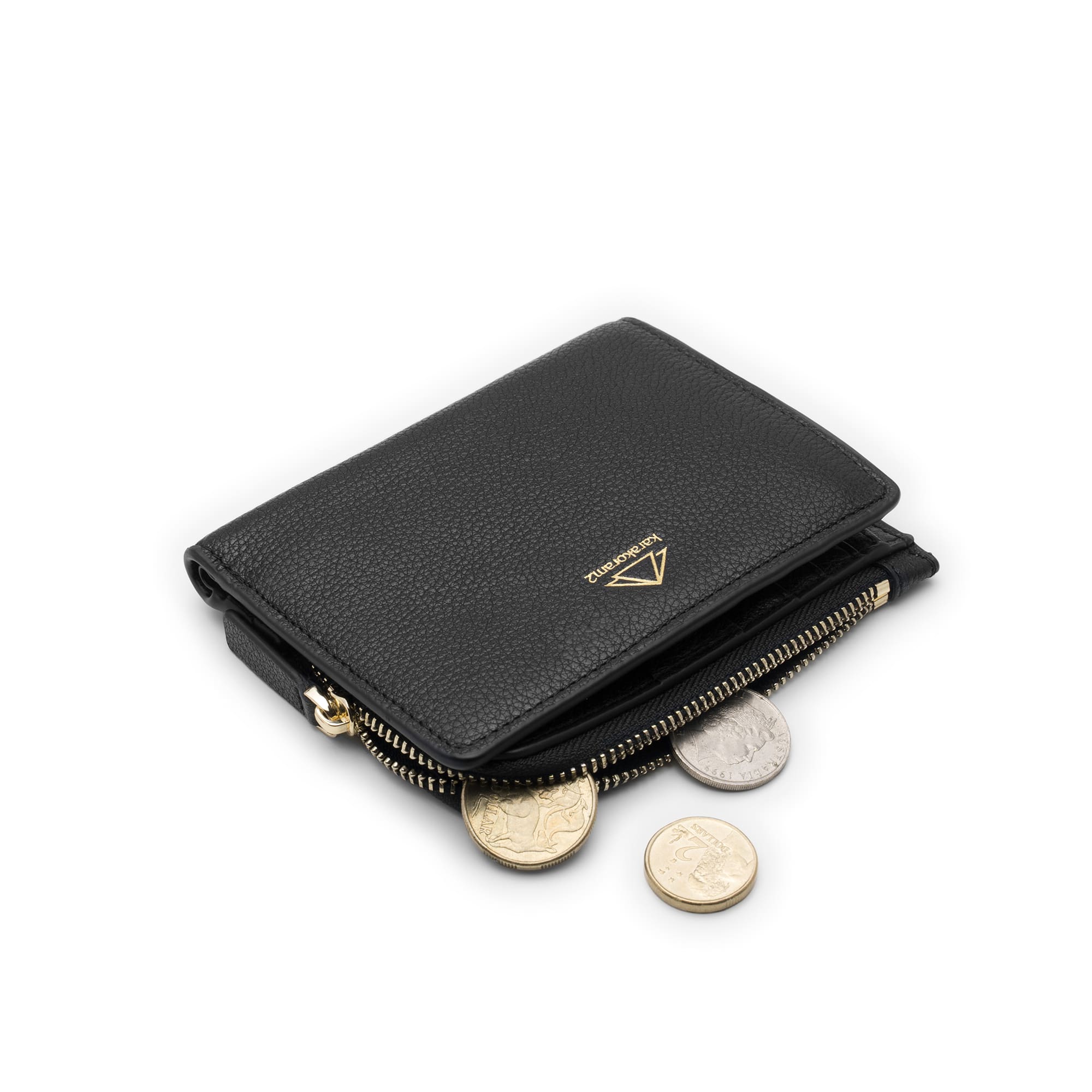 k2 slim womens wallet with zip coin purse
