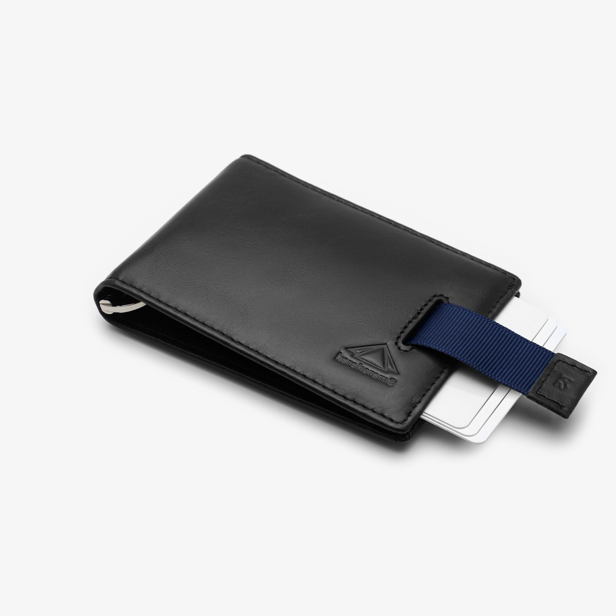 k2 slimline moneyclip mens wallet black pulltab slim money clip